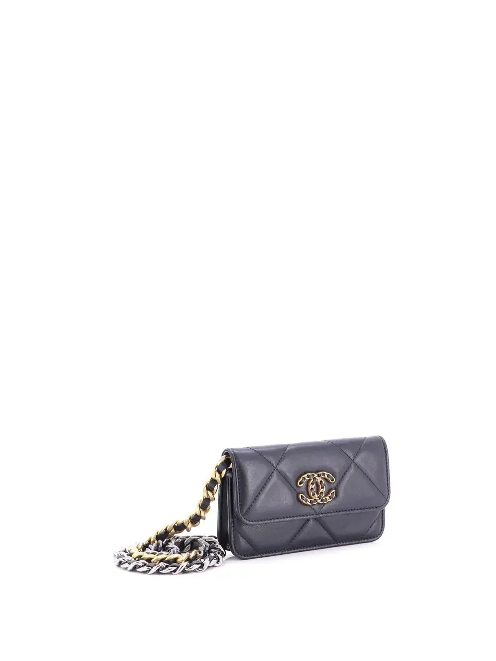Chanel 19 Clutch With Chain Quilted #275615C28B